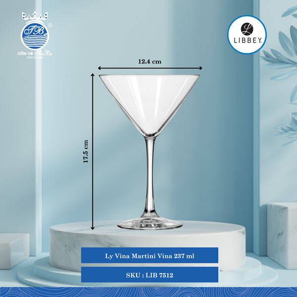 Ly Martini Libbey Thủy Tinh (Nhiều Size)