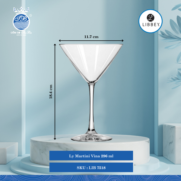Ly Martini Libbey Thủy Tinh (Nhiều Size)