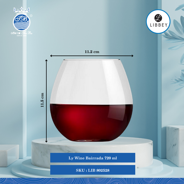 Ly Bairada Libbey Thủy Tinh (Nhiều Size)