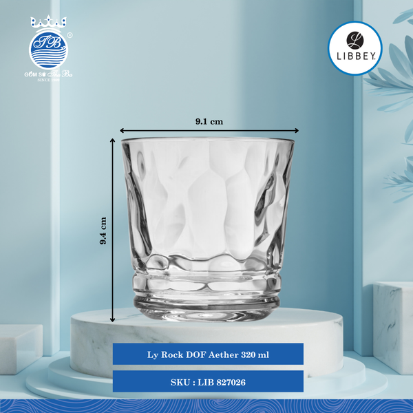Ly Aether Ø: 9.14cm 320ml Cao: 9.4cm 12 Cái/Thùng Libbey Thuỷ tinh EU Glassware LIB 827026
