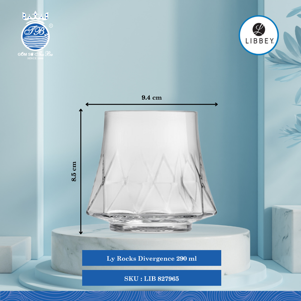 Ly Divergence Libbey Thủy Tinh (Nhiều Size)