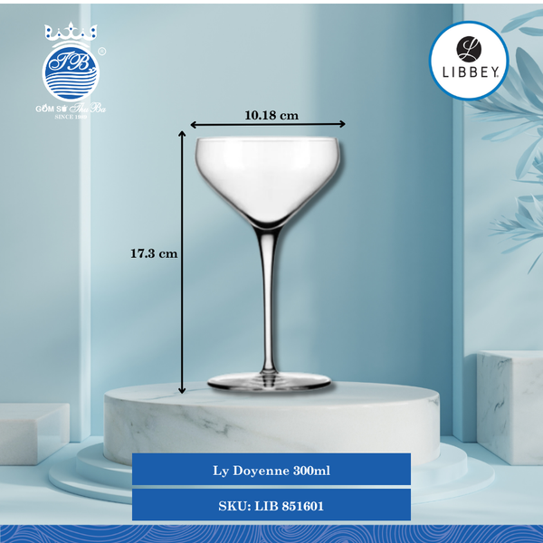 Ly Doyenne Ø: 10.18cm 300ml Cao: 17.3cm 6 Cái/Thùng Libbey Thuỷ tinh EU Glassware LIB 851601