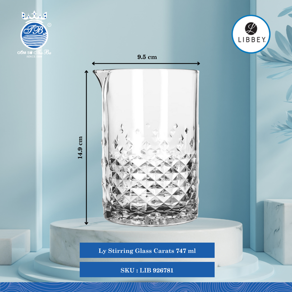 Ly Carats Ø: 9.5cm 747ml Cao: 14.9cm 6 Cái/Thùng Libbey Thuỷ tinh EU Glassware LIB 926781