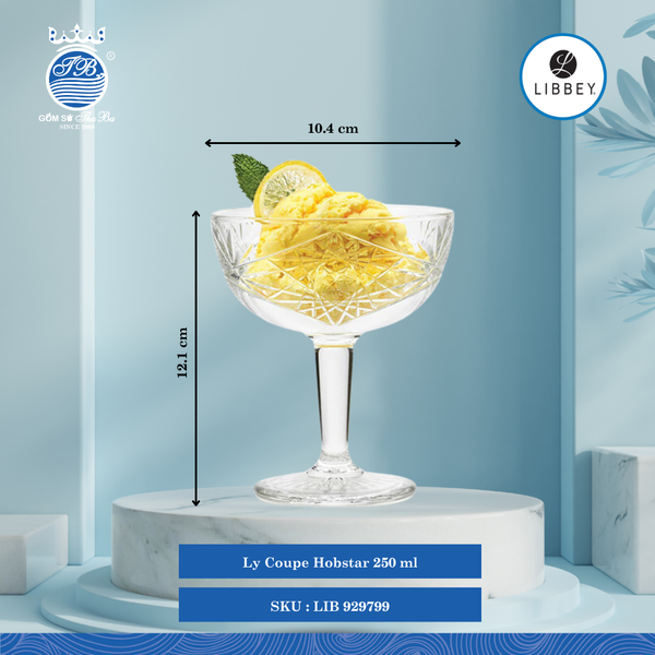 Ly Hobstar Ø: 10.4cm 250ml Cao: 12.1cm 12 Cái/Thùng Libbey Thuỷ tinh EU Glassware LIB 929799