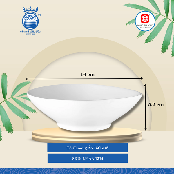 Tô Choãng Ảo Trắng (Nhiều Size) Long Phương Sứ