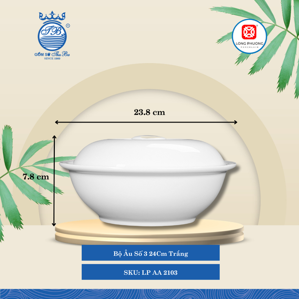 Bộ Âu Trắng (Nhiều Size) Long Phương Sứ