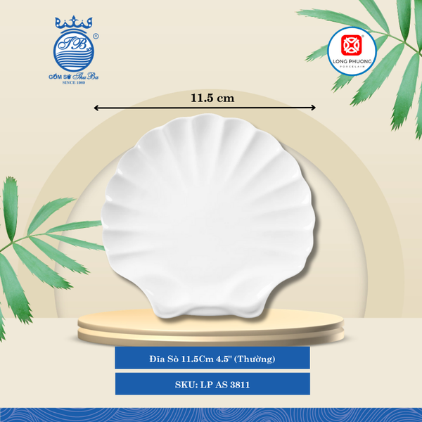 Dĩa Sò Trắng (Nhiều Size, Nhiều Loại) Long Phương Sứ
