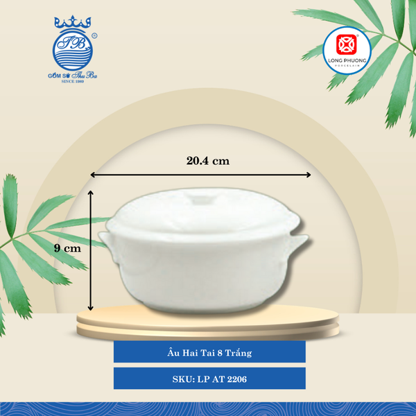 Âu Hai Tai Trắng (Nhiều Size) Long Phương Sứ