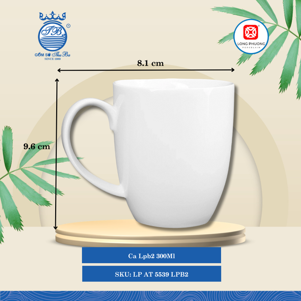 Ca LPB Trắng (Nhiều Size) Long Phương Sứ