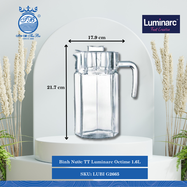 Bình Nước Octime (Nhiều Size) Luminarc Thủy Tinh