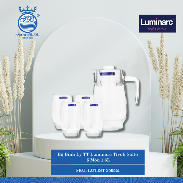 Bộ Bình Ly TT Luminarc Tivoli Salto 5 Món 4 Bộ/Thùng LUTIST 3505M