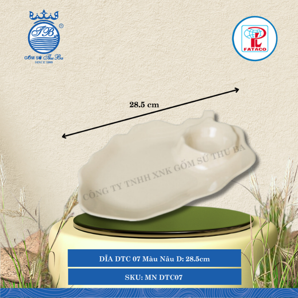 Dĩa DTC 06, DTC 07, DTC 08 Bộ Màu Nâu (Nhiều Size) Fataco Nhựa