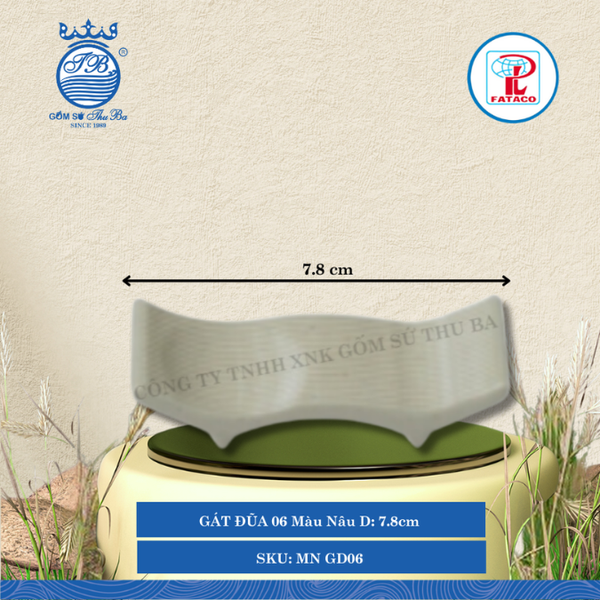 GÁT ĐŨA 06 Màu Nâu Dài: 7.8cm Rộng: 2.7cm Cao: 3.1cm Fataco Nhựa MN GD06