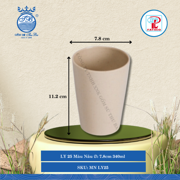 Ly LY 10, LY 25 Bộ Màu Nâu (Nhiều Size) Fataco Nhựa