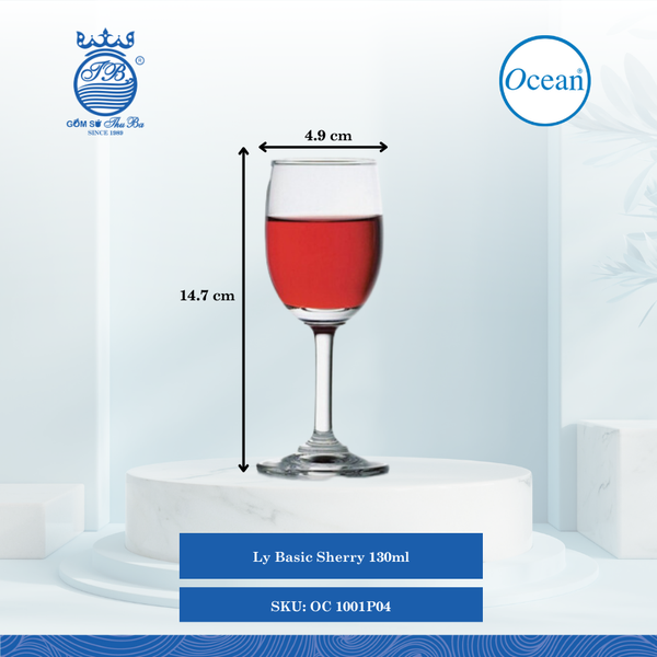 Ly Basic Sherry 130ml 130ml Ocean Thủy Tinh OC 1001P04