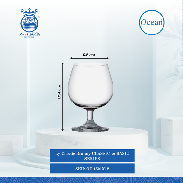 Ly Basic Brandy 340ml 340ml Ocean Thủy Tinh OC 1001X12