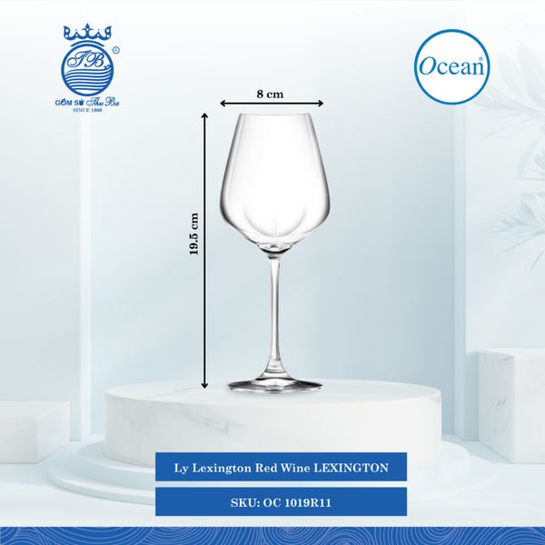 Ly Lexington Red Wine Ocean Thủy Tinh