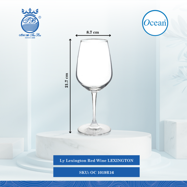 Ly Lexington Red Wine Ocean Thủy Tinh