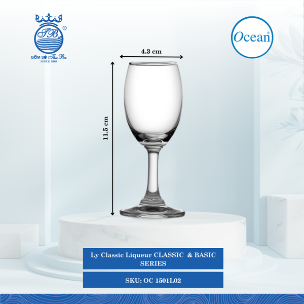 Ly Classic Liqueur Ocean Thủy Tinh