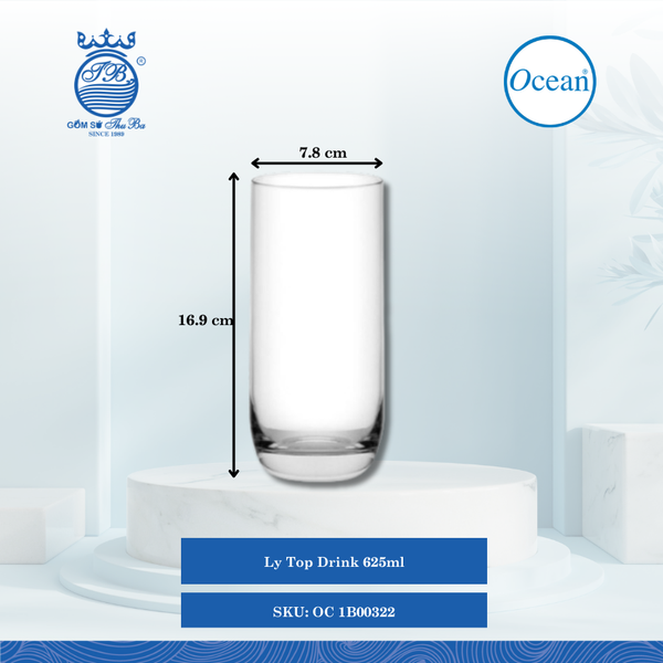 Ly Top Drink Ocean Thủy Tinh