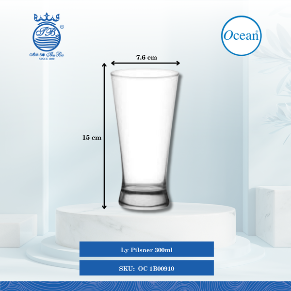 Ly Pilsner Ocean Thủy Tinh
