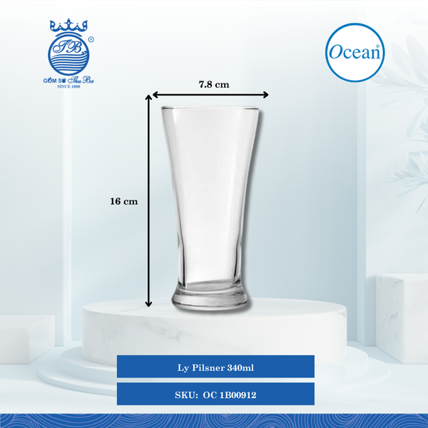 Ly Pilsner Ocean Thủy Tinh
