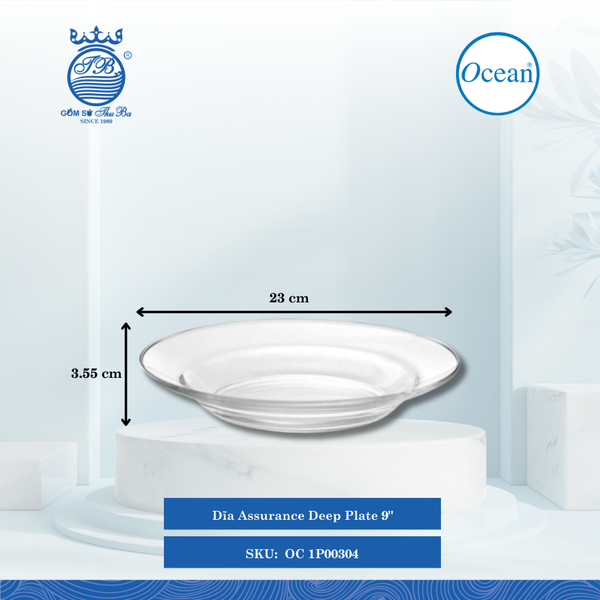Dĩa Assurance Ocean Thủy Tinh