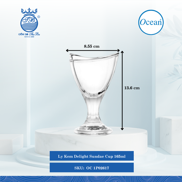 Ly Delight Sundae Cup Ocean Thủy Tinh