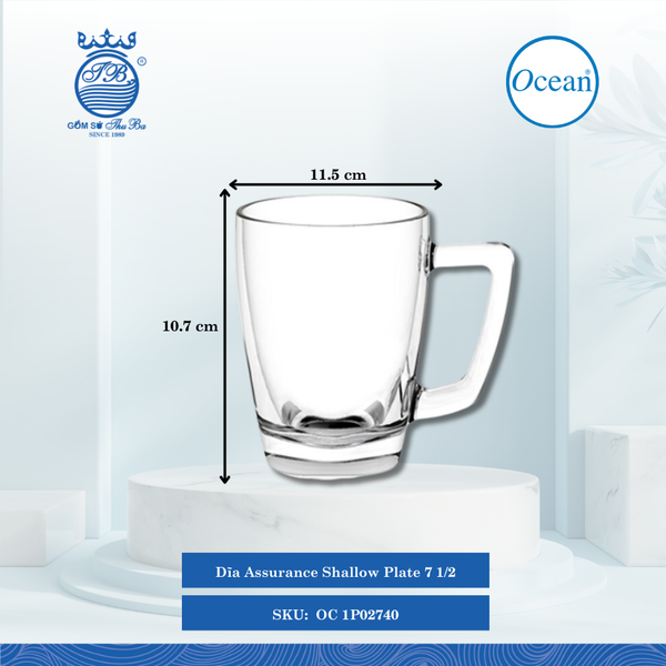 Ly Rio Ø: 11.5cm ØĐáy: 6.45cm ØMiệng: 7.9cm 320ml Cao: 10.7cm Ocean Thủy Tinh OC 1P02740