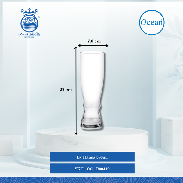 Ly Hansa Ocean Thủy Tinh