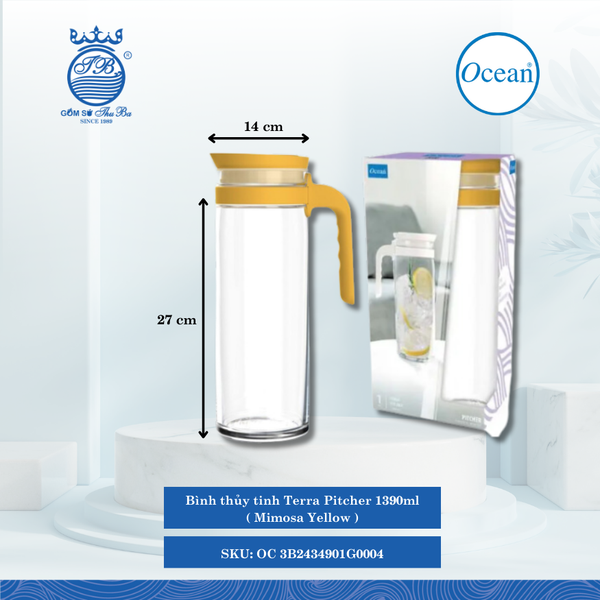 Bình Terra Pitcher Hộp Đẹp Ocean Thủy Tinh