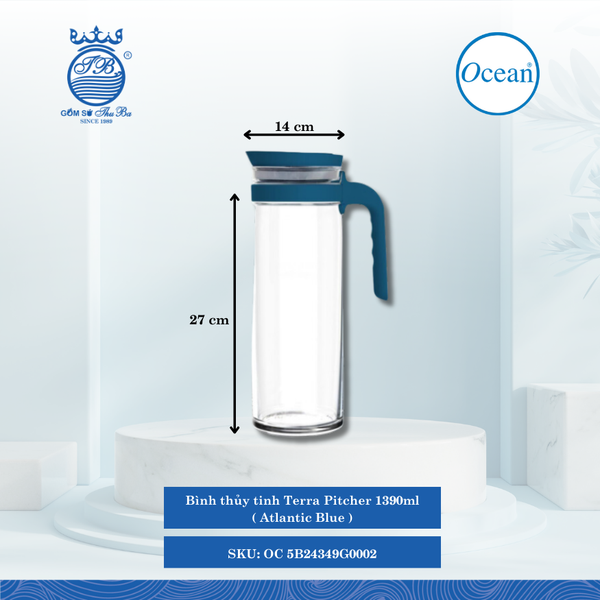 Bình Terra Pitcher Ocean Thủy Tinh