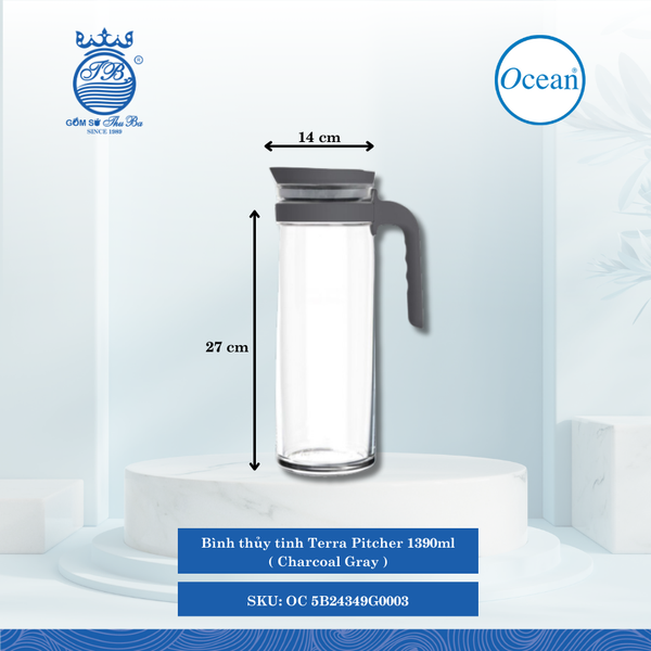 Bình Terra Pitcher Ocean Thủy Tinh