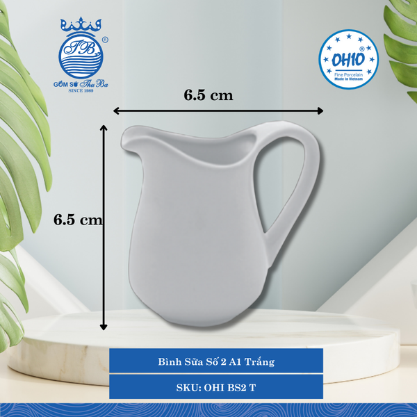 Bình Sữa A1 Trắng (Nhiều Size) Ohio Sứ