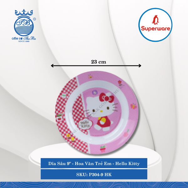 Dĩa Sâu Hello Kitty (Nhiều Size) Superware Nhựa