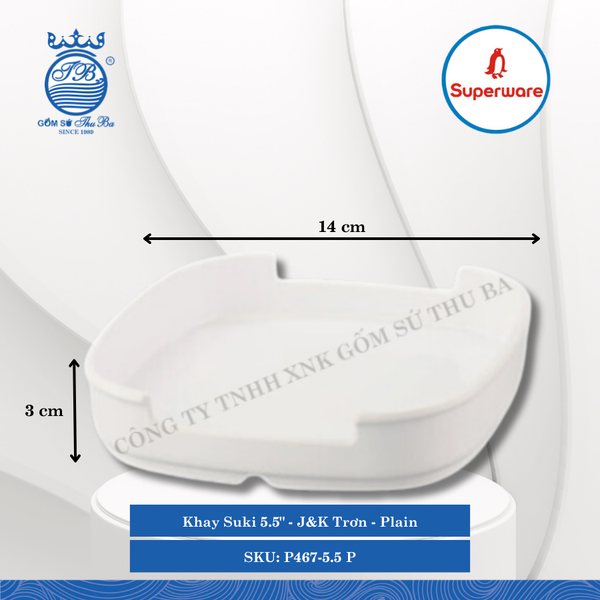 Khay Suki J&K Trơn Plain (Nhiều Size) Superware Nhựa