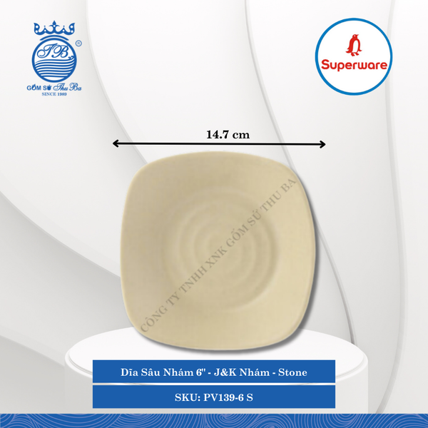 Dĩa Sâu Nhám J&K Nhám Stone (Nhiều Size) Superware Nhựa