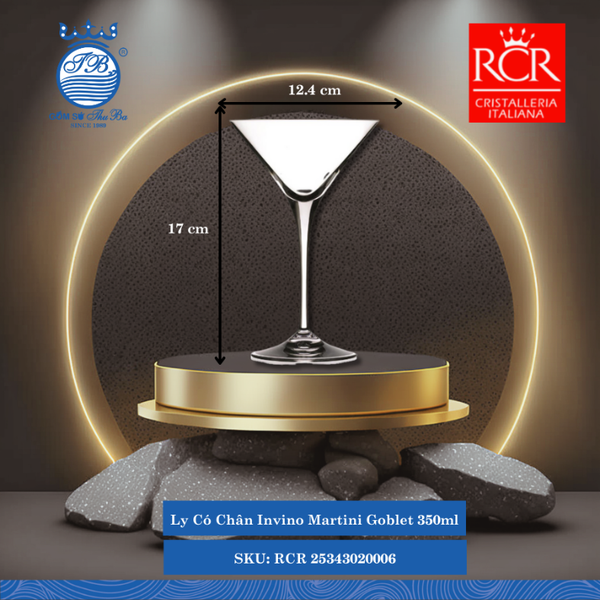 Ly Invino Martini Goblet, 350 ml Ø: 12.4cm 350ml C: 17cm 6 Cái/Hộp RCR Crystal Thủy Tinh RCR 25343020006