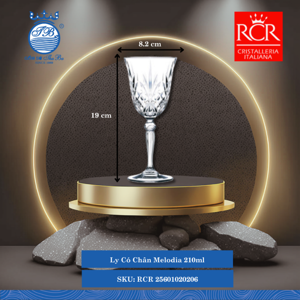 Ly Wine Glass Melodia (Nhiều Size) RCR Crystal Thủy Tinh