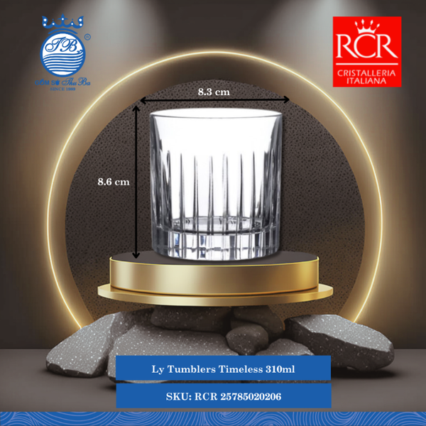Ly Timeless (Nhiều Size) RCR Crystal Thủy Tinh
