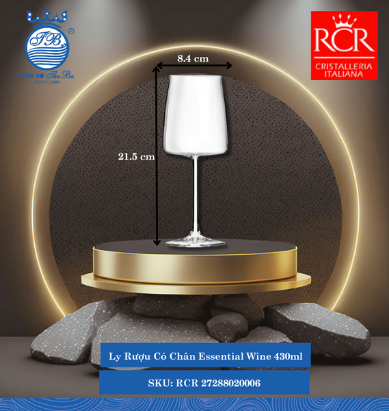 Ly Essential Wine (Nhiều Size) RCR Crystal Thủy Tinh