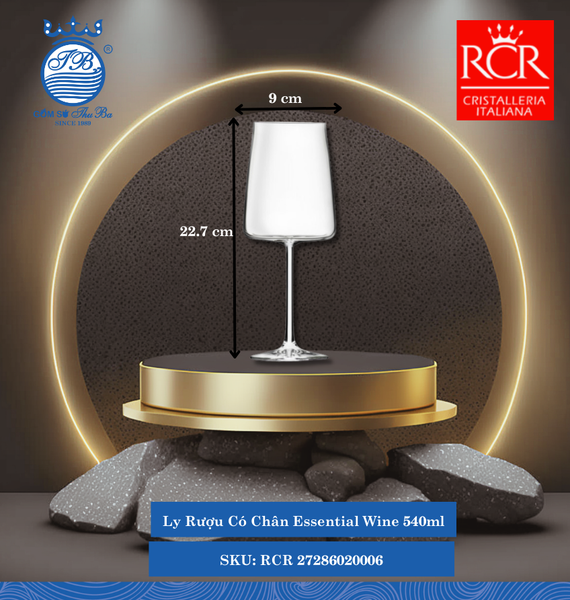 Ly Essential Wine (Nhiều Size) RCR Crystal Thủy Tinh
