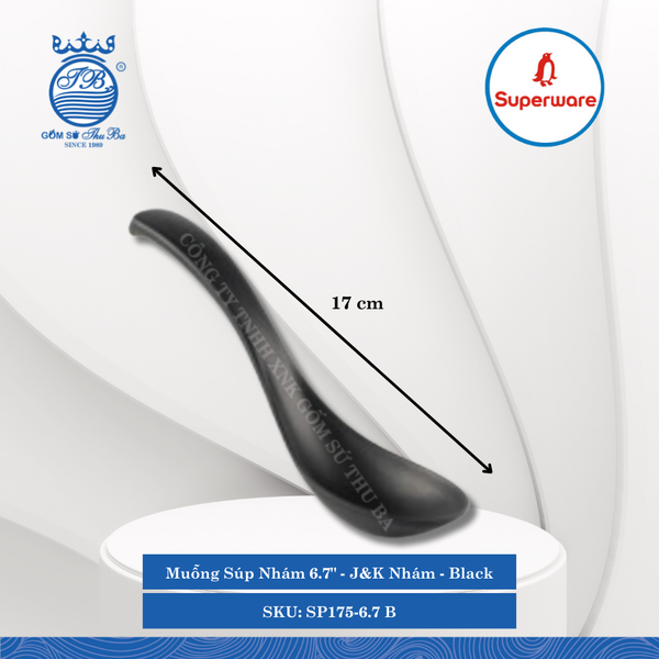 Muỗng Nhám J&K Nhám Black (Nhiều Loại) Superware Nhựa