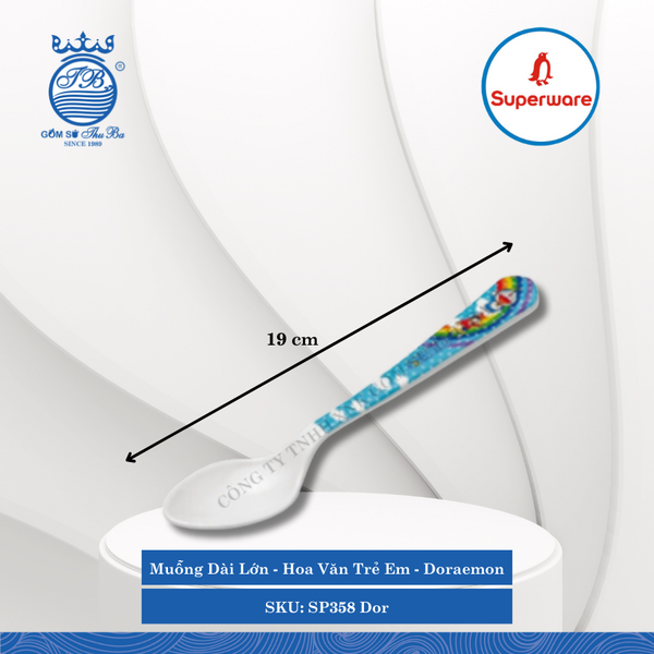 Muỗng Dài Doraemon Rainbow (Nhiều Loại) Superware Nhựa