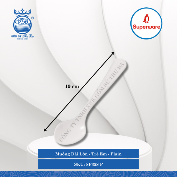 Muỗng Dài Trẻ Em Plain (Nhiều Loại) Superware Nhựa