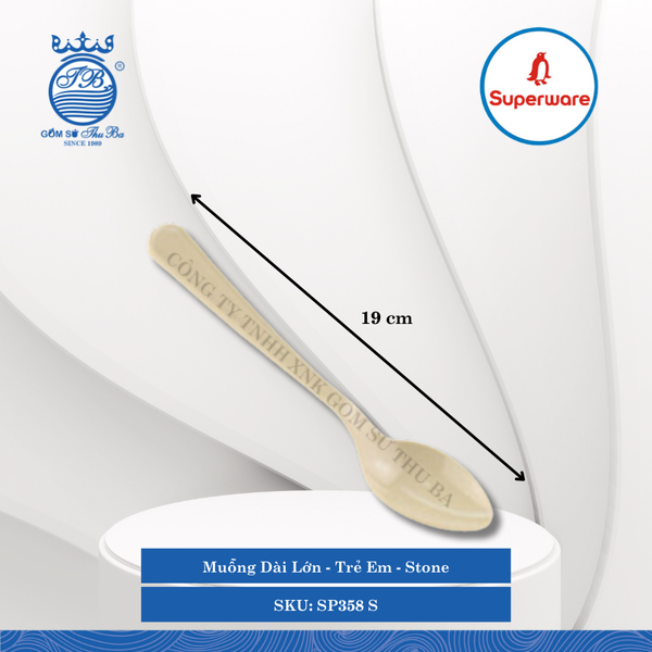 Muỗng Dài Trẻ Em Stone (Nhiều Loại) Superware Nhựa