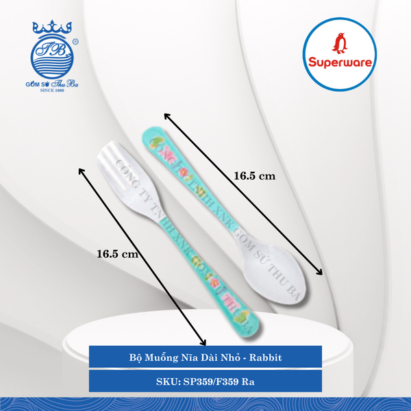 Bộ Muỗng Nĩa Dài Rabbit Superware Nhựa