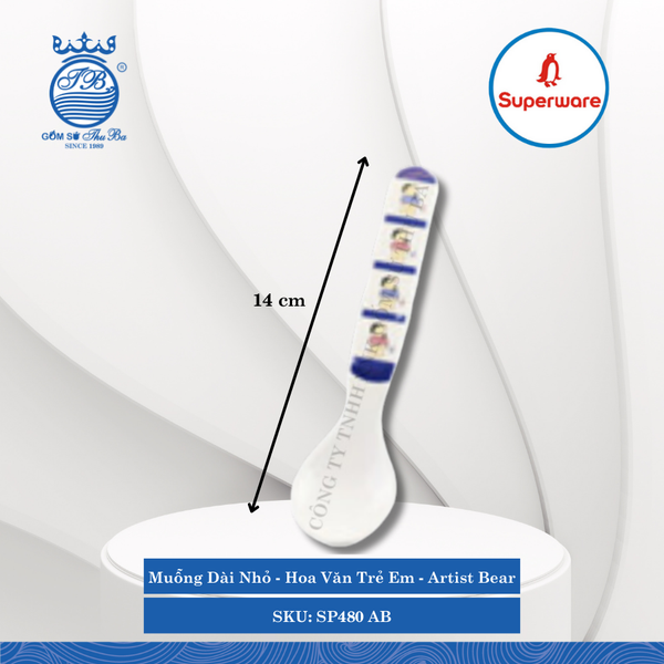 Muỗng Dài Artist Bear (Nhiều Loại) Superware Nhựa