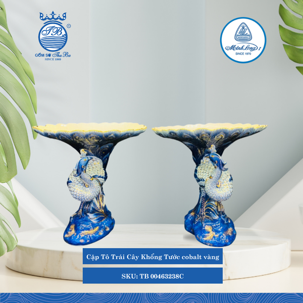 Cặp Tô Trái Cây Khổng Tước 0 0 ML I Sứ TB 00463238C