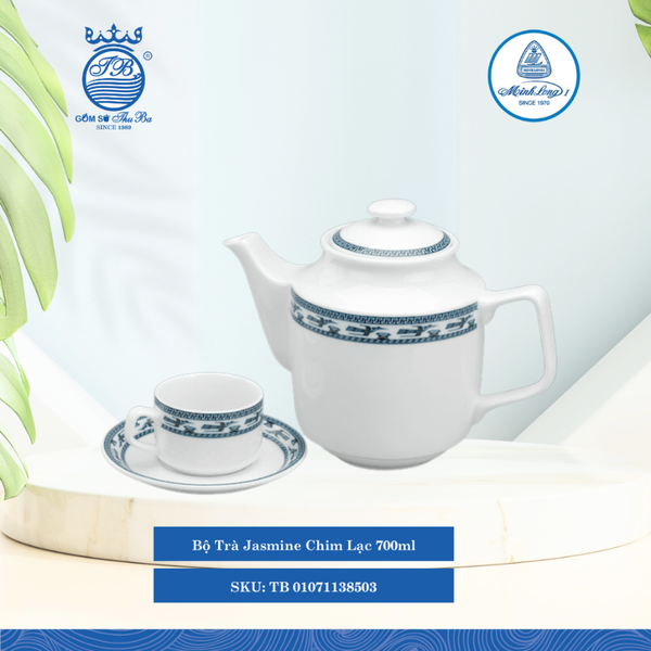 Bộ Trà Jasmine Chim Lạc (Nhiều Size) ML I Sứ